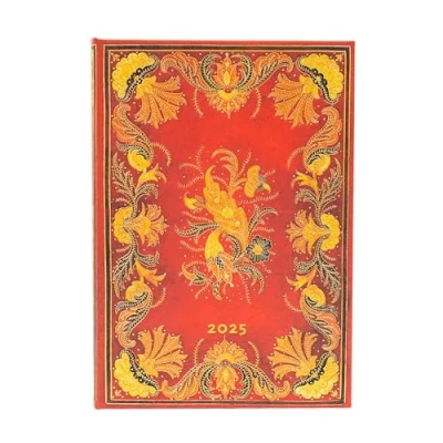 Imagen de Fiammetta (Midi 12 month Horizontal Hardback Dayplanner 2025 (Elastic Band Closure): tydzień na dwóch stronach, zamykany gumkę, papier 100 gsm