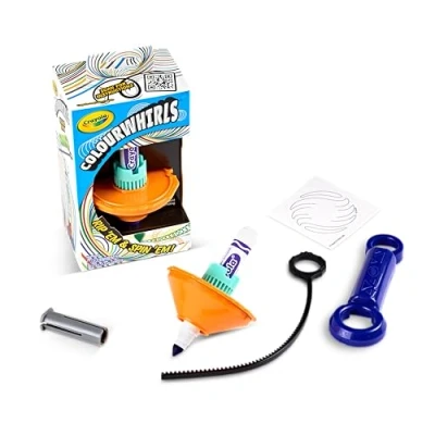 Imagen de CRAYOLA ColourWhirls, la peonza de Colores, Juego con 1 peonza, Colores Surtidos, Desafíos para familias y Amigos, Regalo Creativo niños, a Partir 6 años, 74 7649