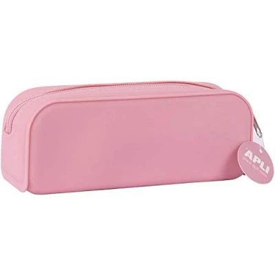 Imagen de APLI 18417 Estuche multiusos de silicona Nordik Collection ROSA escolar 185 x 75 55 mm