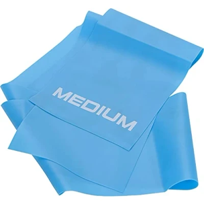 Imagen de banda de fitness, resistencia, entrenamiento, goma, ideal para yoga, estiramientos, pilates, terapias (grosor medio)
