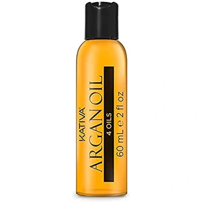 Imagen de Kativa Argan Oil Aceite 60 ml 4 Aceites Serum pelo Seco y Dañado Protección, Suavidad Brillo de Argán Orgánico Omega 3 9 Vitamina E