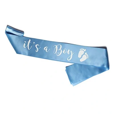 Imagen de OLILLY Banda It&#039;s a Boy para Baby Shower (Azul)