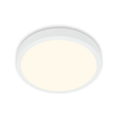 Imagen de BRILONER lámpara de techo LED, techo, luz blanca cálida, superficie, blanco, Ø380x50 mm