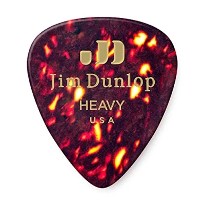 Imagen de JIM DUNLOP Púas Genuine Celluloid Shell Saco de 72, Escamas, Duro