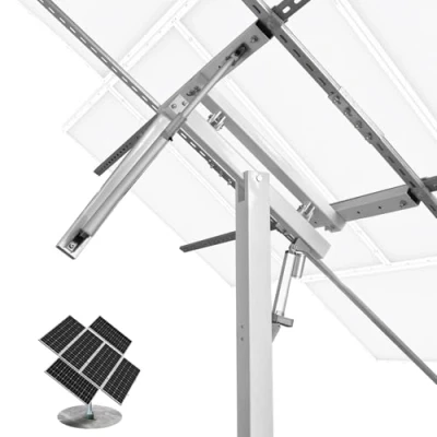 Imagen de ECO WORTHY solar panel Soporte para con sistema de seguimiento dos ejes, 40% aumento del rendimiento, kit completo seguidor solar, patio/granja/campo