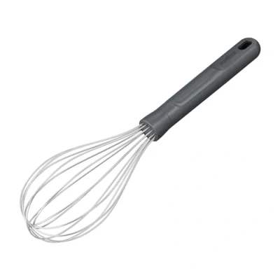Imagen de Zyliss batidor Varillas de Cocina Maunual Promedio Paja Trigo/Acero Inoxidable, Profesional, Utensilio Cocina, Manual para Huevos, Gris, 26 cm x 6 cm, Apto lavavajillas