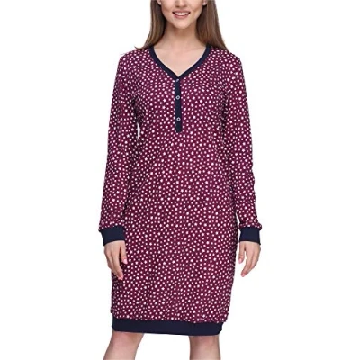 Imagen de Merry Style Camisón Lencería Sexy Ropa de Cama Mujer MS10 179 (Marino Estrellas, M)