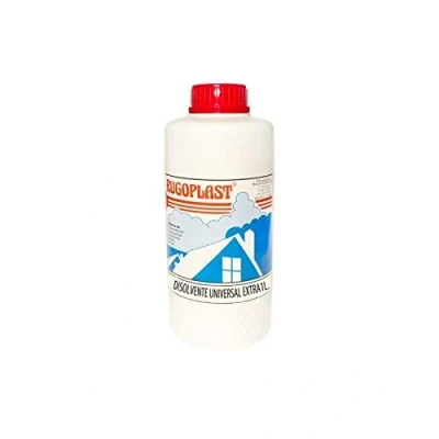 Imagen de Rugoplast Disolvente universal extra diluyente para pinturas y barnices en general, limpieza de utensilios, 1L, Incoloro
