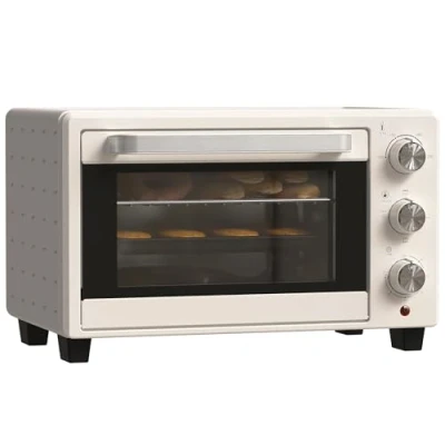 Imagen de HOMCOM Horno Eléctrico de Sobremesa 21L 1400W Mini con Temporizador hasta 60min y Temperatura Regulable 230℃ Plateado