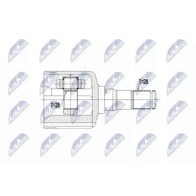 Imagen de NTY NPW VV 079 Junta Homocinética Transmisión automática Eje delantero, izquierda
