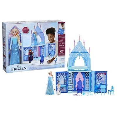 Imagen de Disney Frozen, Palacio portátil de Hielo Elsa, Castillo Juguete, Casa muñecas, A Partir 3 años, Multicolor