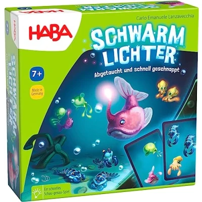 Imagen de HABA Juego de Cartas subacuático con Reglas Simples para divertirse rápidamente, niños a Partir 7 años, 1307017001