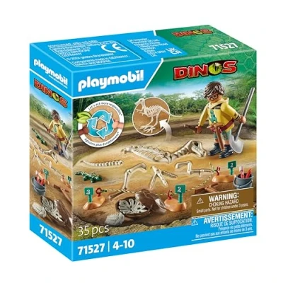 Imagen de PLAYMOBIL 71527 Dinos Excavación arqueológica con Esqueleto de Dinosaurio, a Partir 4 años