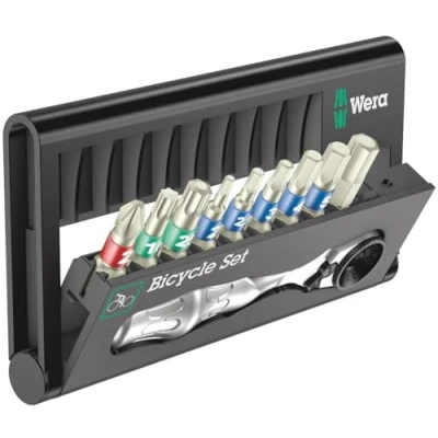 Imagen de WERA 05004177001 Bicycle Set 9 Estuche de puntas, acero inox. con Carraca mini