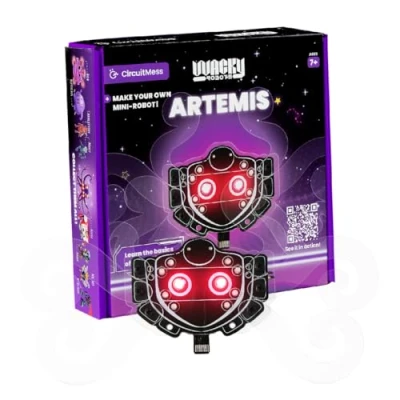 Imagen de Cefa Toys Wacky Robot Artemis, Juguete Educativo STEM, Construcción de Interactivo, Aporta Conocimientos Electrónica, Estimula la Paciencia y Atención al Detalle, A Partir 7 Años