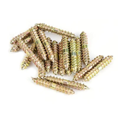 Imagen de FTVOGUE Tornillos de Espiga 5 * 30 Mm Rosca Autorroscantes Para FijacióN Muebles Conector Madera Tacos Paquete 20
