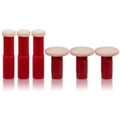 Imagen de PMD Personal Microderm Replacement Discs Incluye 4 discos pequeños Para la cara, 2 grandes el cuerpo y 1 filtro usar con Classic, Plus, Pro Man Muy grueso/Rojo