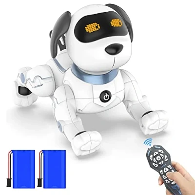 Imagen de okk Perro Robot, Inteligente Robot Juguete, Juguete para Perros con Control Remoto, Interactivos Juguetes Niños Niñas, Power Puppy de