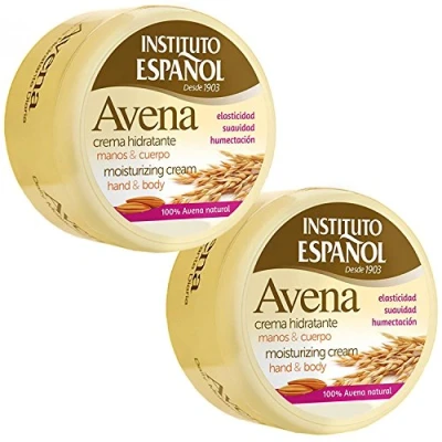 Imagen de Instituto Espanol Avena Daily Crema Hidratante para manos y cuerpo de 7.7 onzas (Paquete 2)