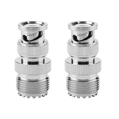 Imagen de Fydun Adaptador Coaxial de RF 2 unids BNC Macho a UHF SO239 PL 259 Jack Hembra Prueba Convertidor