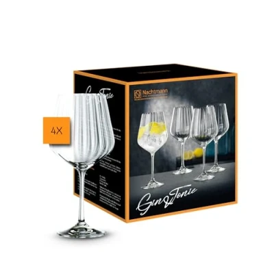 Imagen de Spiegelau &amp; Nachtmann, Gin Tonic 102892 Juego de 4 piezas Vidrio (640 ml, 22,2 cm)