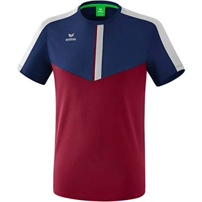 Imagen de ERIMA Squad Funktion T Shirt, Unisex, New Navy/Bordeaux/Silver Grey, L
