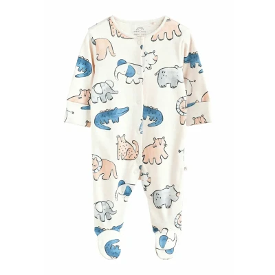 Imagen de Next BEAR 3 PACK Pijama de bebé para niños, Talla: 1.5 2a, Blue brown