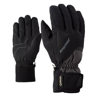 Imagen de Ziener Guffert GTX Guantes de esquí Alpino/Deportes Invierno Impermeables, Transpirables, Grafito/Negro, 8,5