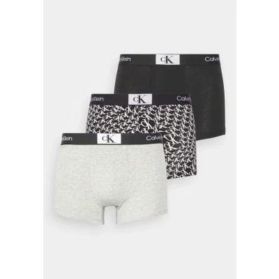 Imagen de Calvin Klein Underwear Exclusive Trunk 3 PACK Culotte, Hombre, Talla: Small, Black/grey