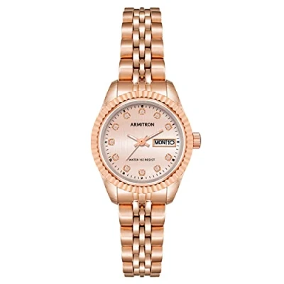Imagen de Armitron Reloj de Pulsera Metal con Esfera acentuada Cristal para Mujer, día/Fecha, 75/2475