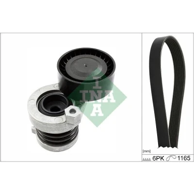 Imagen de INA 529 0590 10 Juego de correas trapeciales poli V Revisar/sustituir poleas libres del alternador RENAULT: Kadjar, Megane 4, Kangoo II / Grand