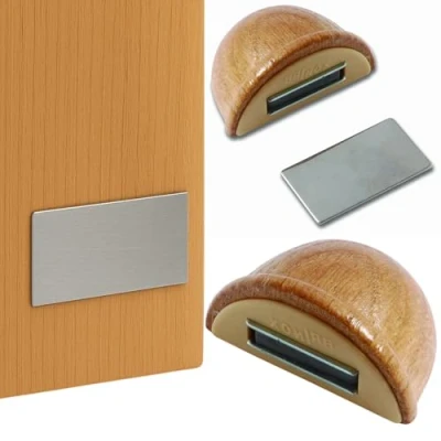 Imagen de Brinox B78280Y Tope retenedor de madera con imán, 4,8 x 3,6 2,5 cm, color roble