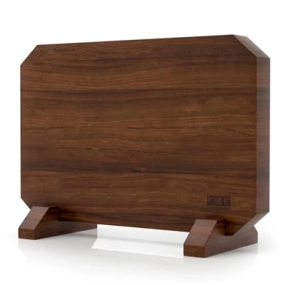 Imagen de HOSHANHO Soporte Magnético para Cuchillos de Doble Cara, Bloque Acacia, Multifuncional Iman Cuchillos, Base Magnética Madera Cocina