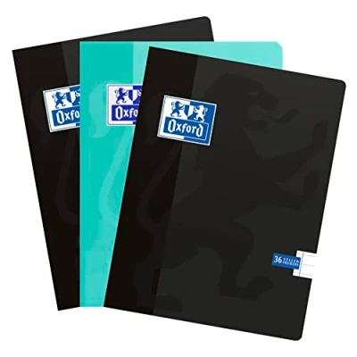 Imagen de Oxford School Font Juego de 3 líneas A5 (36 hojas, 90 g), diseño económico