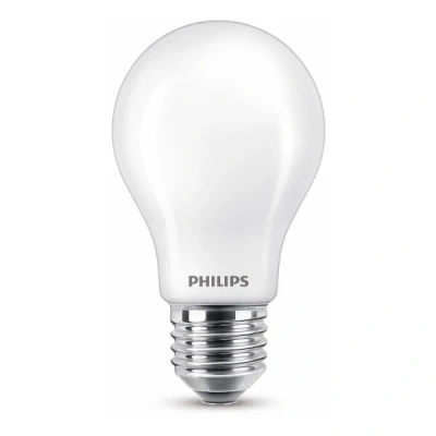 Imagen de Philips Bombilla LED cristal 60W forma pera E27 luz blanca cálida, transparente, no regulable