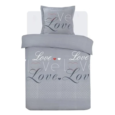 Imagen de Vision Love Juego de Funda nórdica 140 x 200 cm con 1 Almohada para Cama Individual, 100% algodón