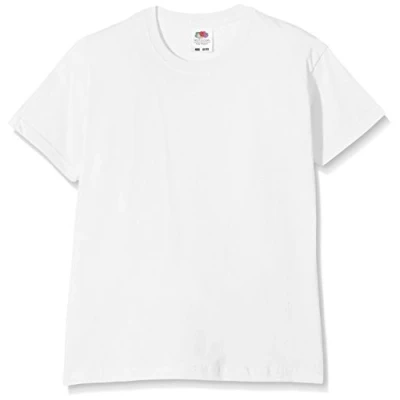 Imagen de Fruit of the Loom SS132B, Camiseta para Niños, Blanco, 14 15 años (Talla del fabricante 164)