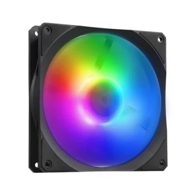 Imagen de Cooler Master Mobius 140P ARGB Ventilador para Radiador Ring Blade Design (PWM), Rodamiento Dinámico de Bucle (máx. 76,5 CFM, 2,3 mmH2O, 30 dBA), Marco Biselado Air Focus Gen2 RGB Direccionable
