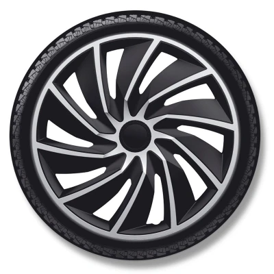 Imagen de AutoStyle PP 5376SB Tapacubos 16in negro/plata