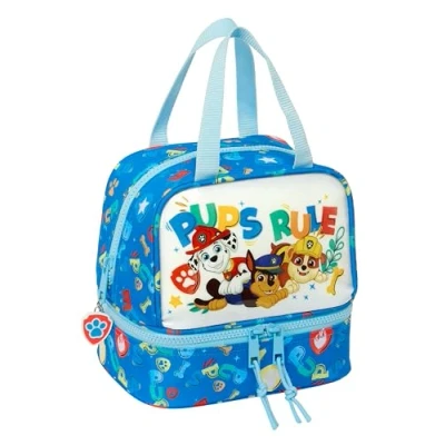 Imagen de Paw Patrol PUPS Rule Portameriendas, Portatodo, Calidad y Máxima Resistencia, Porta Comida, Recreo, Merienda Desayuno, 20x15x20 cm, Color