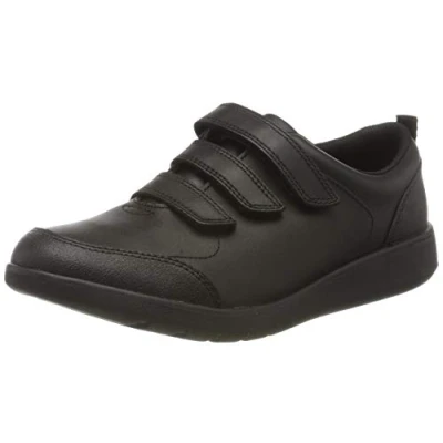 Imagen de Clarks Scape Sky K Niños, Zapatillas, Negro Black Leather, 35 EU