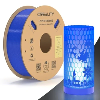Imagen de Creality Hyper PETG Filamento, Filamento Azul 1.75mm 1KG, para Impresora 3D Precisión Dimensional +/ 0.03mm, Apto la Mayoría de Impresoras 3D, 2.2lbs/Spool