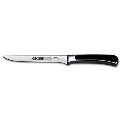 Imagen de Arcos Saeta Cuchillo Deshuesador Hoja de Acero Inoxidable Forjado Nitrum 145 mm Mango Pom Color Negro