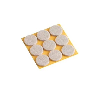 Imagen de Metafranc 644836 TopSoft Protectores de fieltro diámetro, autoadhesivos, 9 unidades, color beige, Ø 28 mm (9 Stück)
