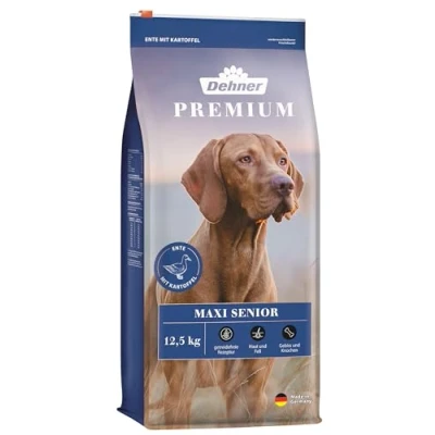 Imagen de Dehner Comida Seca para Perros Maxi Senior, Pato y Cordero con Patata, 12,5 kg