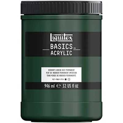Imagen de Liquitex Basic Acrylic Tubo De Pintura Acrílica, 946 ML, Verde (Tono Hooker Nuevo)