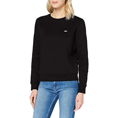 Imagen de Tommy Jeans Regular C NECK Sudadera, Mujer, Talla: Medium, Black