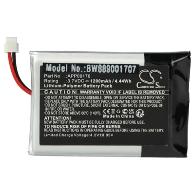 Imagen de vhbw Batería Compatible con Minn Kota i Pilot Link BT Mando de dron (1200 mAh, 3,7 V, Li Poli)