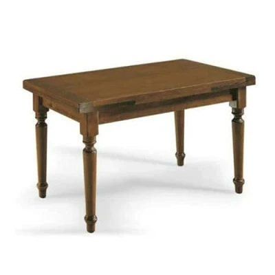 Imagen de Mar.c.a. Design, Mesa Comedor Extensible, Madera, Nogal Oscuro Cocina Extensible 140X80X75 cm + 2 Extensiones Laterales de 35 Salon y Estilo Clásico, Made in Italy