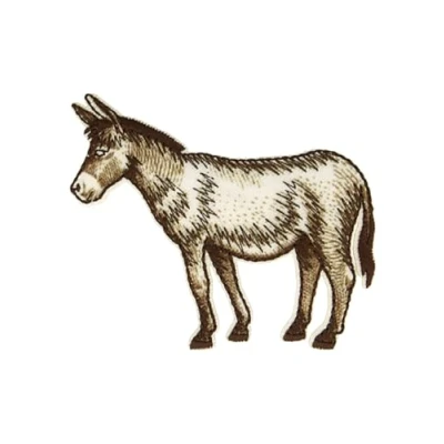 Imagen de Mdc Parche termoadhesivo, diseño de burra 6,2 x 5,2 cm